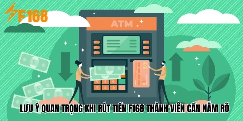 Lưu ý quan trọng khi rút tiền F168 thành viên cần biết rõ